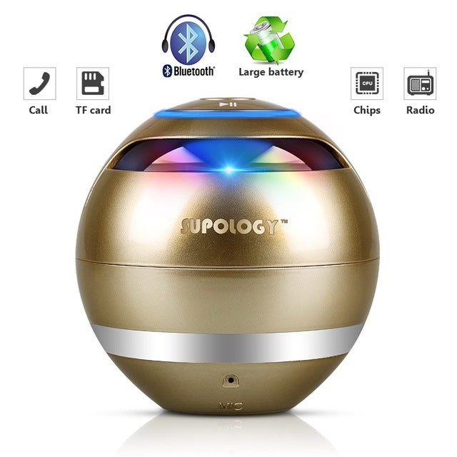 Portable Mini Speakers with Light Handsfree